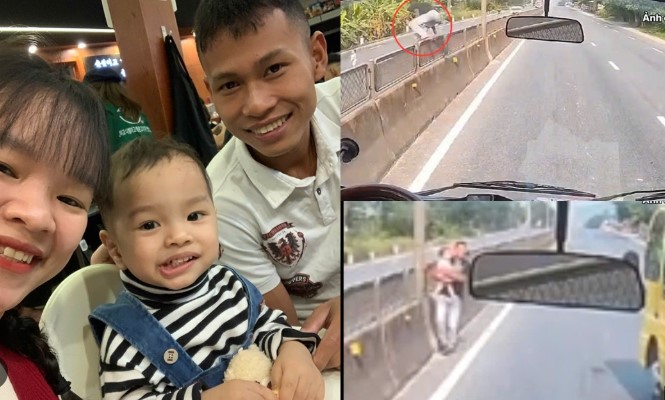 Gia đình cháu bé 2t được nam tài xế nhảy khỏi xe cứu ở quốc lộ: ‘Nếu anh ấy bị phạt, chúng tôi xin được nộp thay’